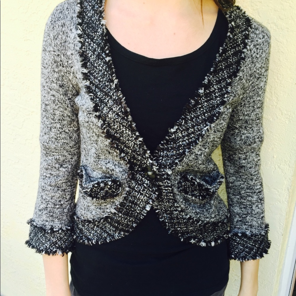 White House Black Market knit jacket